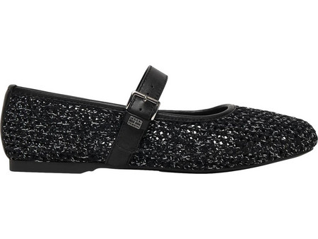 ΓΥΝΑΙΚΕΙΕΣ ΜΠΑΛΑΡΙΝΕΣ TOMMY JEANS TJW KNITTED BALLERINA - ΜΑΥΡΟ