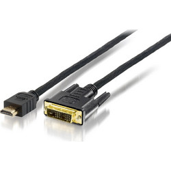 Equip Καλώδιο HDMI Male to DVI Male 2m Black
