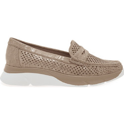 Seven Γυναικεία Loafers - Πλατίνα Καστόρ | Laser-Cut Comfort