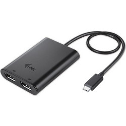 i-tec Μετατροπέας USB-C male σε DisplayPort 2x female 1τμχ C31DUAL4KDP