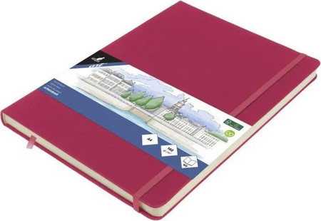 KANGARΟ SKETCHBOOK Α4 RUBY 140GR, 160ΣΕΛ. ΜΕ ΛΑΣΤΙΧΟ ΚΑΙ ΣΚΛΗΡΟ ΕΞΩΦΥΛΛΟ
