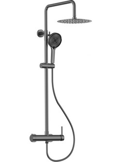 Κολώνα ντουζ πλήρης REA Gun Metal PVD 2045004269