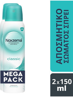 Noxzema Classic Ανδρικό Αποσμητικό Spray 48h 2x150ml