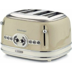 Ariete 0156/03 Vintage Φρυγανιέρα 4 Θέσεων 1600W Μπεζ