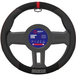 Sparco Κάλυμμα Τιμονιού Suede - Συνθετικό κόκκινο 1τμχ SPS130RD