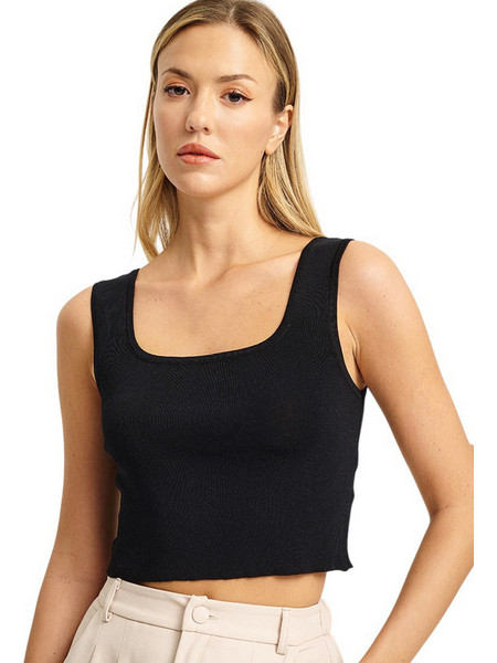 MIND MATTER W BONA KNIT TOP - MML26-01-09-000-BLACK