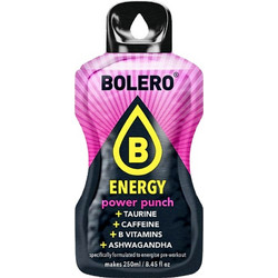 Bolero Energy Power Punch (Πάουερ Παντς) Ενεργειακό Ρόφημα χωρίς Ζάχαρη σε Σκόνη 7gr