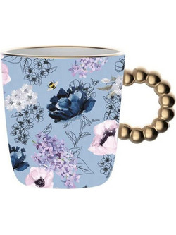 Κούπα Bridgerton 209.BRID002 330ml Light Blue Bialetti Πορσελάνη