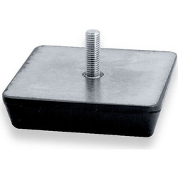 Getech Πέλμα Αντιδονητικό τετράγωνο Φ80 - 10 x 27 mm A2CQ80