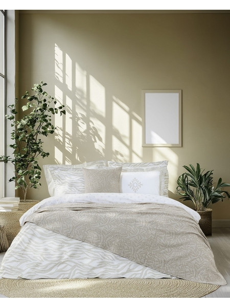 Κουβέρτα Υπέρδιπλη 220x240 - Nuve Taupe της Nima Home 100% Cotton, Jacquard Υπέρδιπλη 220x240