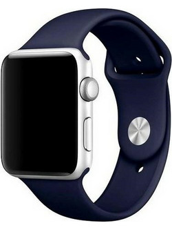 Goospery Mercury Λουράκι Σιλικόνης Navy Blue (Apple Watch 42 / 44 / 45mm)