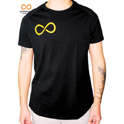 LEGENDARY T-SHIRT INFINITY ΜΑΥΡΟ 94%-6% COTTON-SPANDEX - Μαύρο