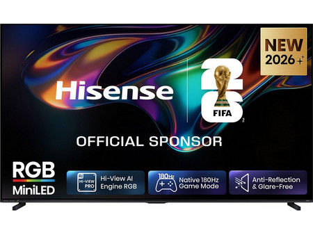 Hisense 100UR8S Smart Τηλεόραση 100" 4K UHD RGB-Mini LED HDR (2026)
