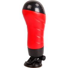 Crazy Bull Suction Pocket Pussy & Sleeve Αυνανιστήρι με Δόνηση Red