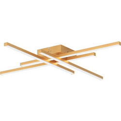POWERTECH LED φωτιστικό οροφής HLL-0179, 50W, 4500K, 9x60x60cm, χρυσό HLL-0179
