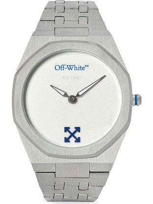 Off White On Time Ανδρικό Ρολόι με Μπρασελέ OW1G018M0015