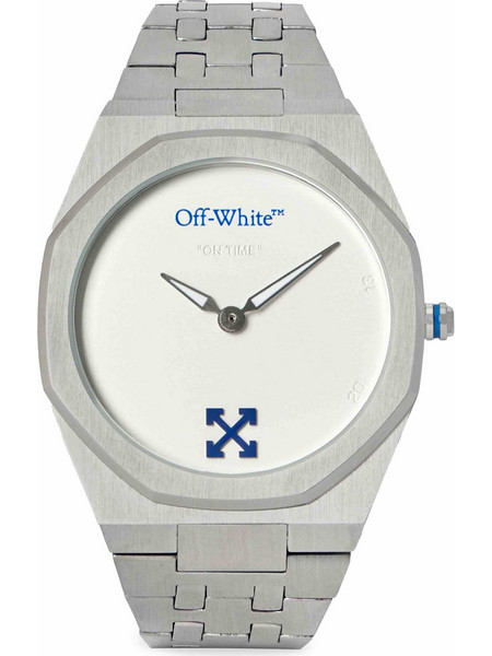 Off White On Time Ανδρικό Ρολόι με Μπρασελέ OW1G018M0015
