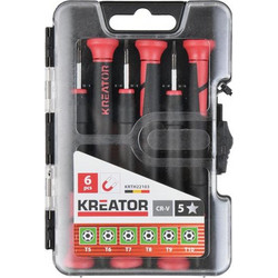 Κατσαβίδια Ακριβείας Σετ 6 Τεμάχια Kreator KRTH22103