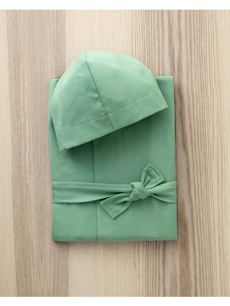 Nima Μπουρνούζι Κολυμβητηρίου Microfiber με Κουκούλα Πράσινο