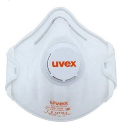 Uvex Μάσκα Προστασίας FFP2 με Βαλβίδα Λευκή 8742211 1τμχ