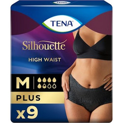 Tena Silhouette Plus Black Medium Πάνες Βρακάκι Ακράτειας 5.5 Σταγόνες 9τμχ