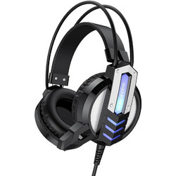 Borofone BO100 Fun Gaming Headset Over Ear Black Silver