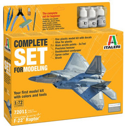 F-22 RAPTOR COMPLETE SET - 1/72 SCALE - ITALERI 72011