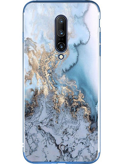 Silicon Marble Case Oneplus 7 Pro SM1 Blue