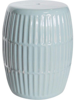Τραπεζάκι Βοηθητικό Ριγέ 00.03.34024 Φ33x43cm Light Green