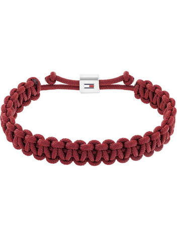 Tommy Hilfiger Ανδρικό Βραχιόλι Μακραμέ από Δέρμα & Ατσάλι 2790494