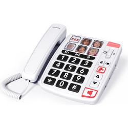 Swissvoice Xtra 1110U Ενσύρματο Τηλέφωνο με Ανοιχτή Ακρόαση για Ηλικιωμένους Λευκό