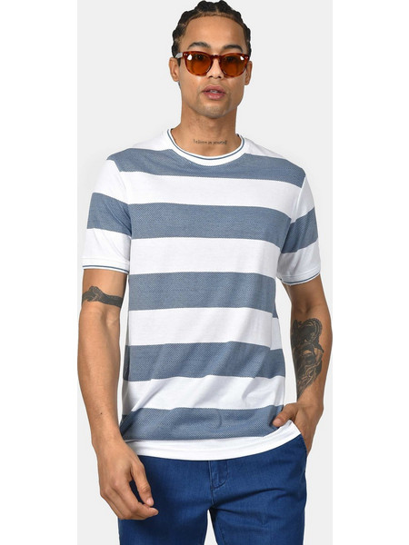 Ανδρικό Ριγέ T-shirt Normal Fit - Άνεση & Εύκολο Styling - ΡΑΦ