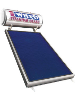 Wilco Ηλιακός Θερμοσίφωνας 120lt 2m² Glass Διπλής Ενέργειας Κεραμοσκεπής