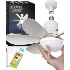 Rixme RZ-175 Ανεμιστήρας Οροφής 52cm 40W με Φως & Τηλεχειριστήριο Λευκό