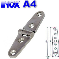 M8235 Μεντεσές μακρόστενος INOX A4 103mm