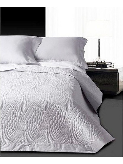 Κουβερλί Υπέρδιπλο Λευκό 230x250cm Design 3701 Trussardi