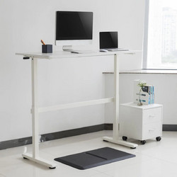 Maclean ER-401 W Γραφείο Ξύλινο White Ρυθμιζόμενο 140x60x70cm