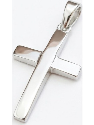 Peach Jewelry Σταυρός Ασήμι 925 Ροδιωμένο Χωρίς Αλυσίδα