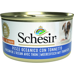 Schesir Adult Small Ocean Fish with Tuna in Sauce 85gr