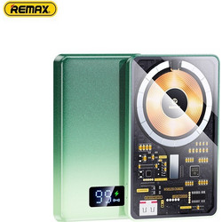 Remax RPP-531 Wireless Power Bank 10000mAh 22.5W με Θύρα USB-A & Θύρα USB-C Green