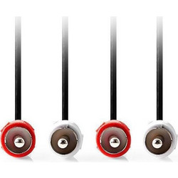 Cable 2x RCA male - 2x RCA male 5m Μαύρο