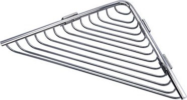 Καλάθι γωνιακό σχαρωτό RETI 9636 Χρωμέ KARAG 21x21x3cm