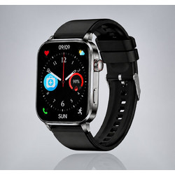 Smartwatch F300 - Μαύρη κάσα / Μαύρο λουρί σιλικόνης
