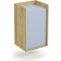 MOBIUS cabinet 1D color: hikora oak/light blue DIOMMI V-PL-MOBIUS-SZAFKA_1D-NIEBIESKI