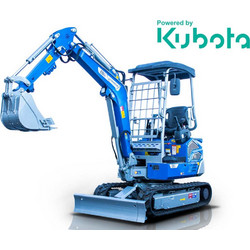 Μίνι τσαπάκι 2.4T, Kubota Diesel, με περιστροφή στην μπούμα, πτυσσόμενες ερπύστριες, πλαϊνούς μοχλούς χειρισμού και γραμμή σφύρας EB24-PRO
