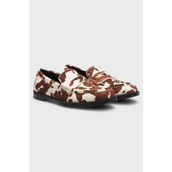 Γυναικεία Hugo δερμάτινα παπούτσια Liora Loafer Ph-Καφέ Μπεζ (50568660 10281775 960 LIORA_LOAFER_PH OPEN MISCELLANEOUS)
