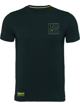 KAPRIOL TSHIRT κοντομάνικο μαυρο με λογοτυπο kapriol - KAPRIOL(67651)