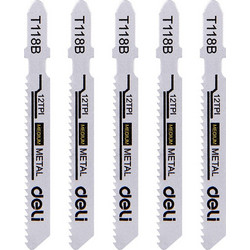DELI σετ λάμες σέγας DH-QJT012-E4 για μέταλλο, T118B, 5τμχ