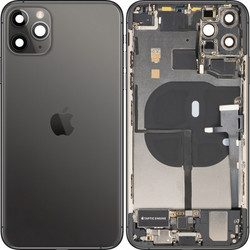 Apple iPhone 11 Pro Max Κάλυμμα Μπαταρίας / Πίσω Γυαλί με Μεσαίο Πλαίσιο, Space Gray, Βαθμός Α