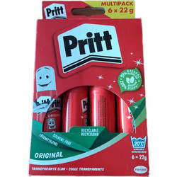 Pritt Κόλλα Stick Original Stick Γενικής Χρήσης 22gr 6τμχ